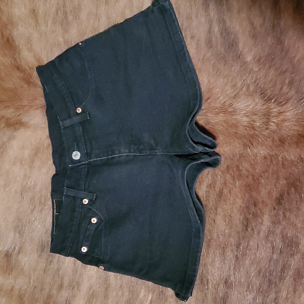 Levi's black jean shorts size 9